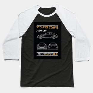 Mazda Rx8 Baseball T-Shirt